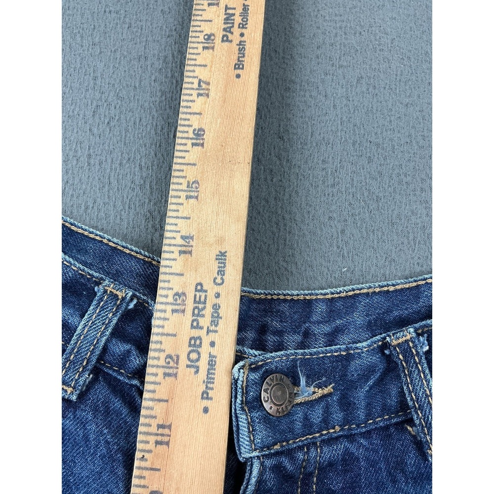 Vintage Calvin Klein Jeans Womens 14 Blue High Rise Relaxed Straight Denim USA - Picture 7 of 13
